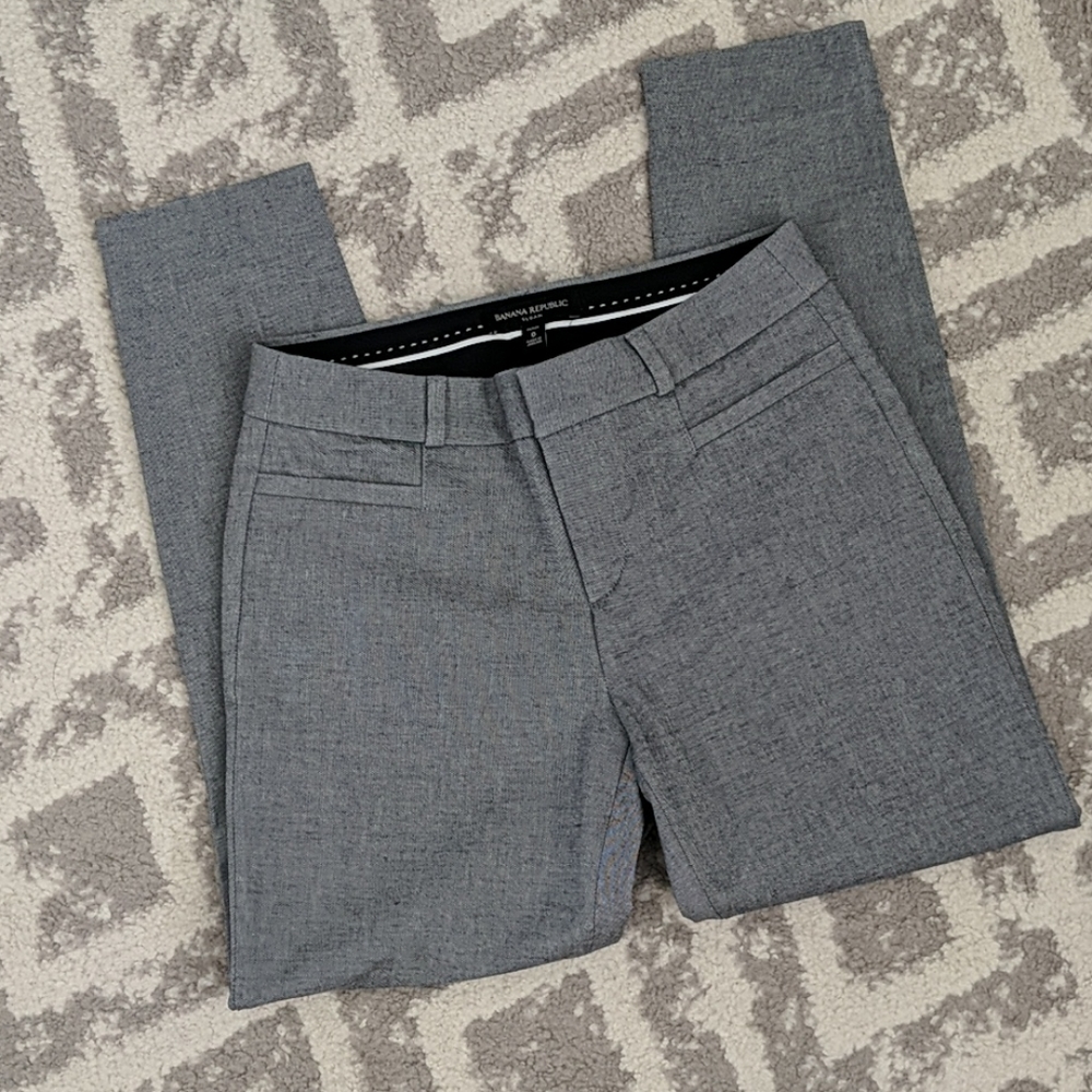 Banana Republic gray Sloan pants